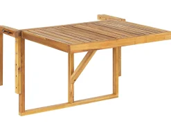 Tavolo da balcone UDINE 70 cm 69 cm Legno d'acacia Marrone