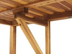 Tavolo da balcone UDINE 70 cm 69 cm Legno d'acacia Marrone