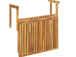 Tavolo da balcone UDINE 70 cm 69 cm Legno d'acacia Marrone