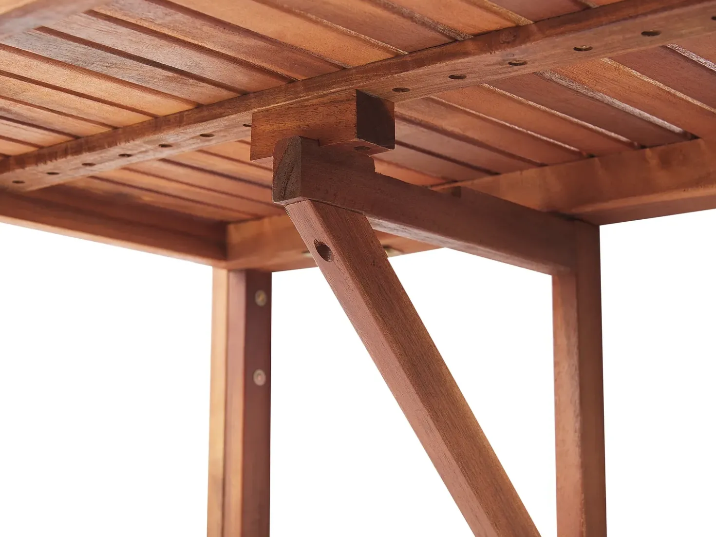 Tavolo da balcone UDINE 70 cm 69 cm Legno d'acacia Marrone