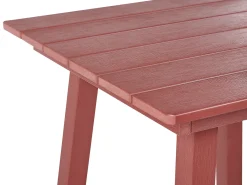 Tavolo da bar da giardino ADIRONDACK 60 cm 59 cm Materiale sintetico Rosso