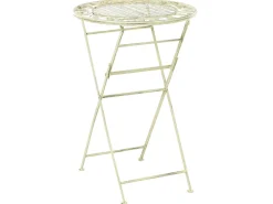 Tavolo da bar da giardino BIVIO 60 cm 60 cm Metallo Verde chiaro