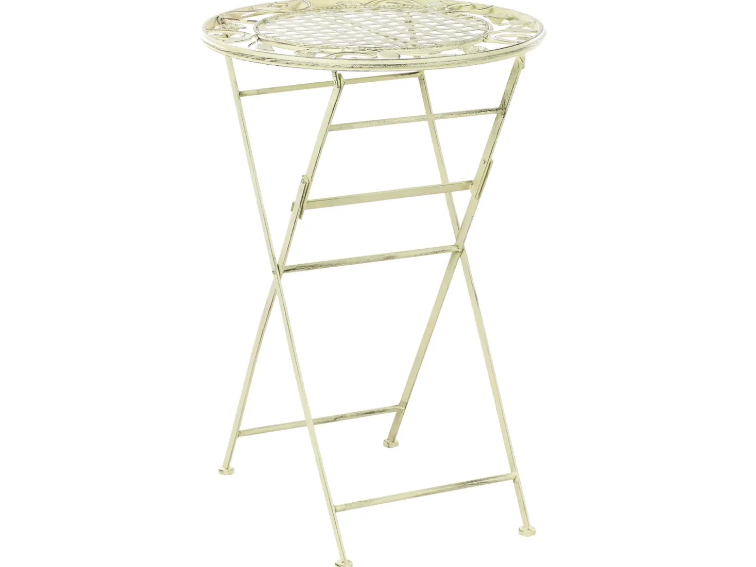 Tavolo da bar da giardino BIVIO 60 cm 60 cm Metallo Verde chiaro
