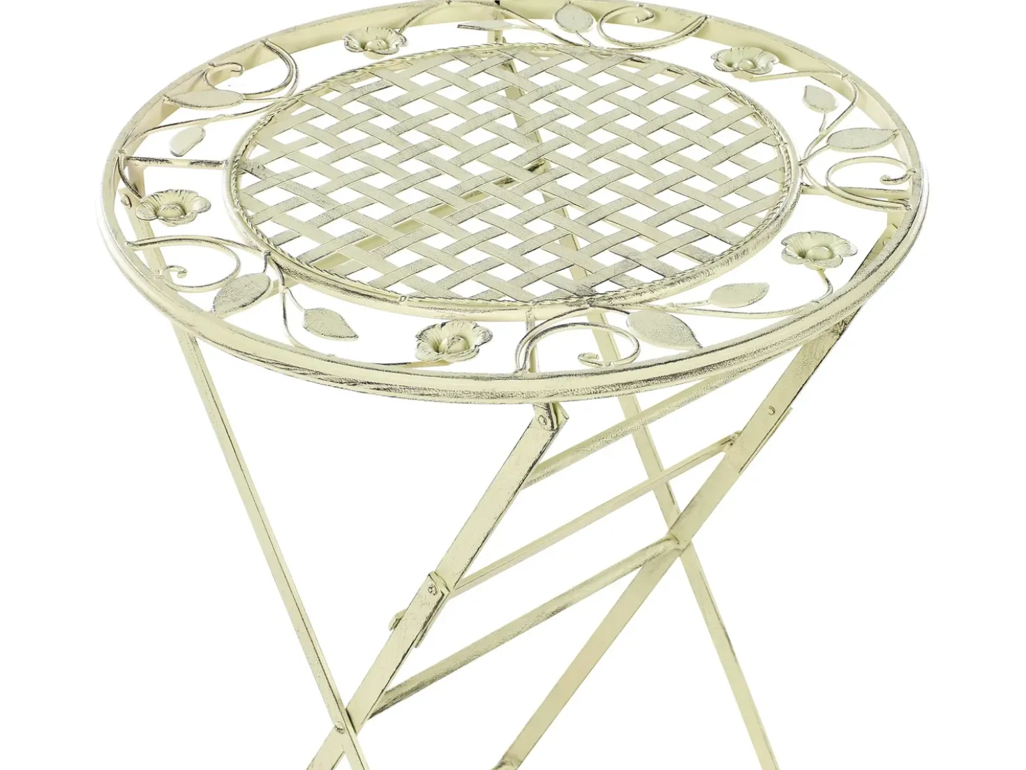 Tavolo da bar da giardino BIVIO 60 cm 60 cm Metallo Verde chiaro