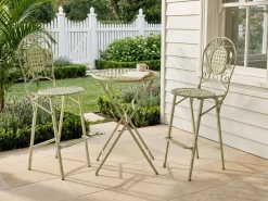 Tavolo da bar da giardino BIVIO 60 cm 60 cm Metallo Verde chiaro