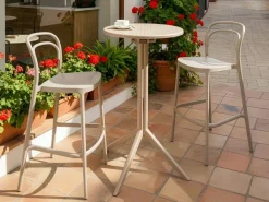 Tavolo da bar da giardino LEGRENA 60 cm 60 cm Beige
