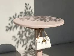 Tavolo da bar da giardino LEGRENA 60 cm 60 cm Beige