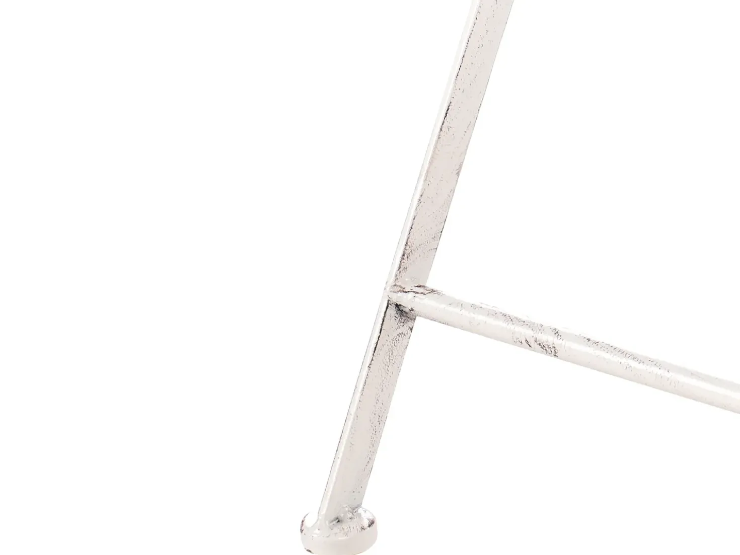 Tavolo da bar da giardino TRIESTE 60 cm 60 cm Metallo Beige chiaro