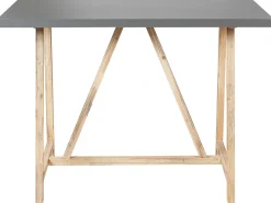 Tavolo da bar da giardino TALAMONE 140 cm 70 cm Grigio