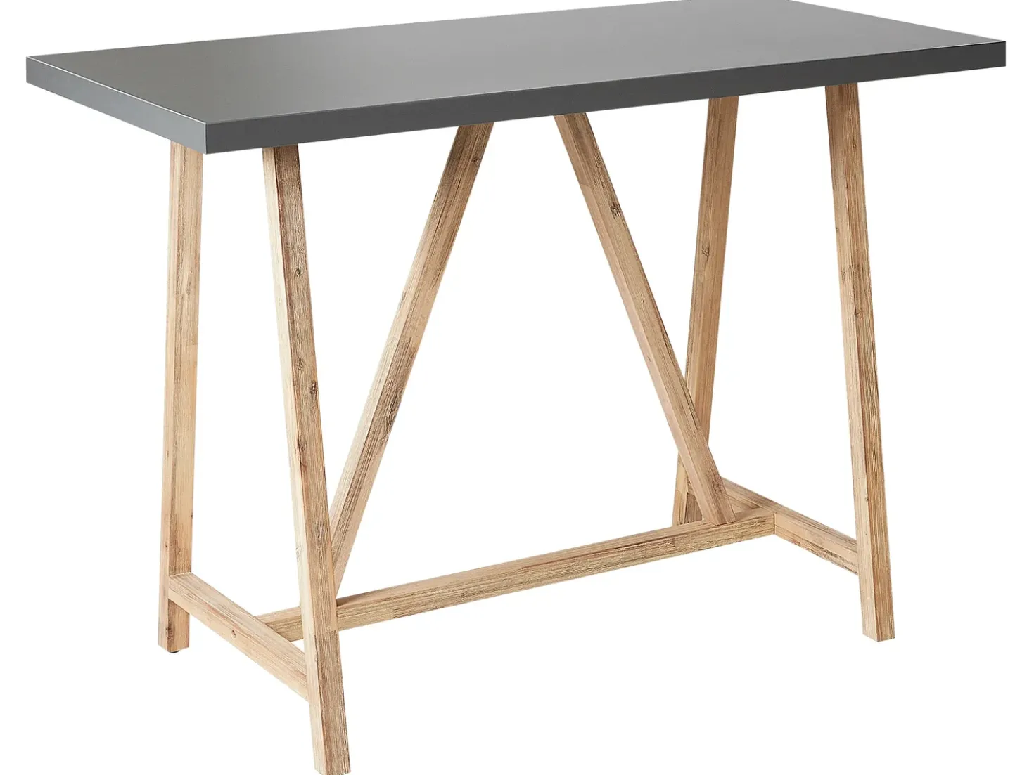 Tavolo da bar da giardino TALAMONE 140 cm 70 cm Grigio