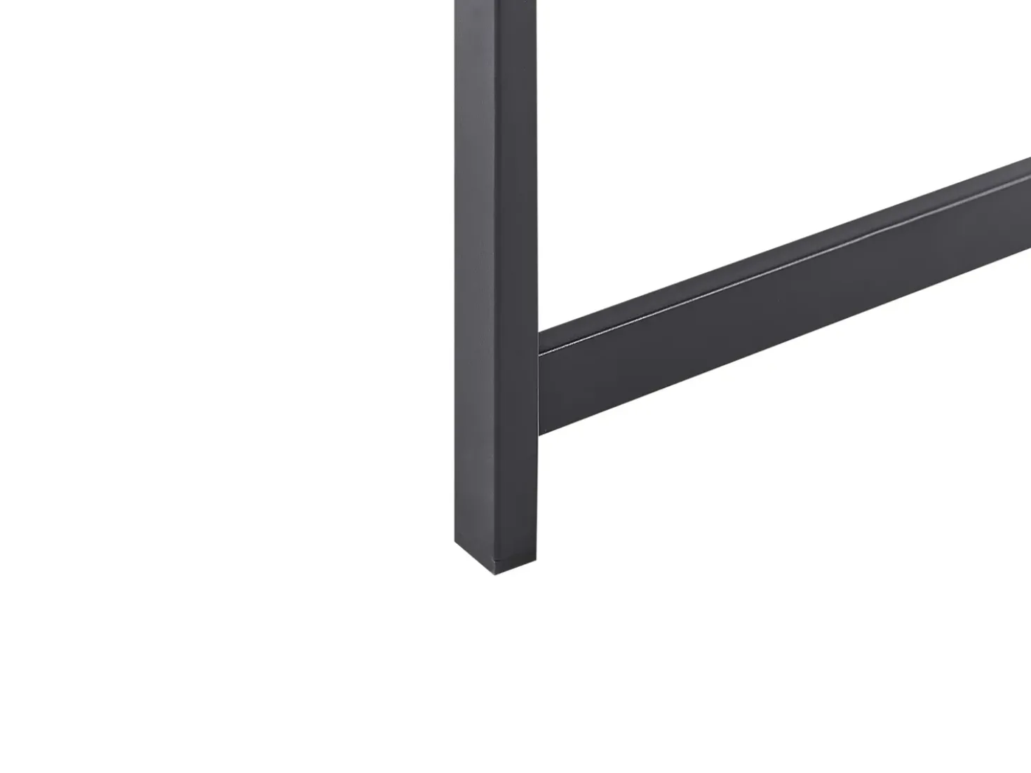 Tavolo da bar da giardino AVETRANA 150 cm 50 cm Nero