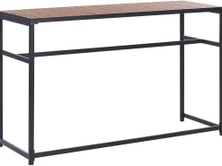 Tavolo da bar da giardino AVETRANA 150 cm 50 cm Nero