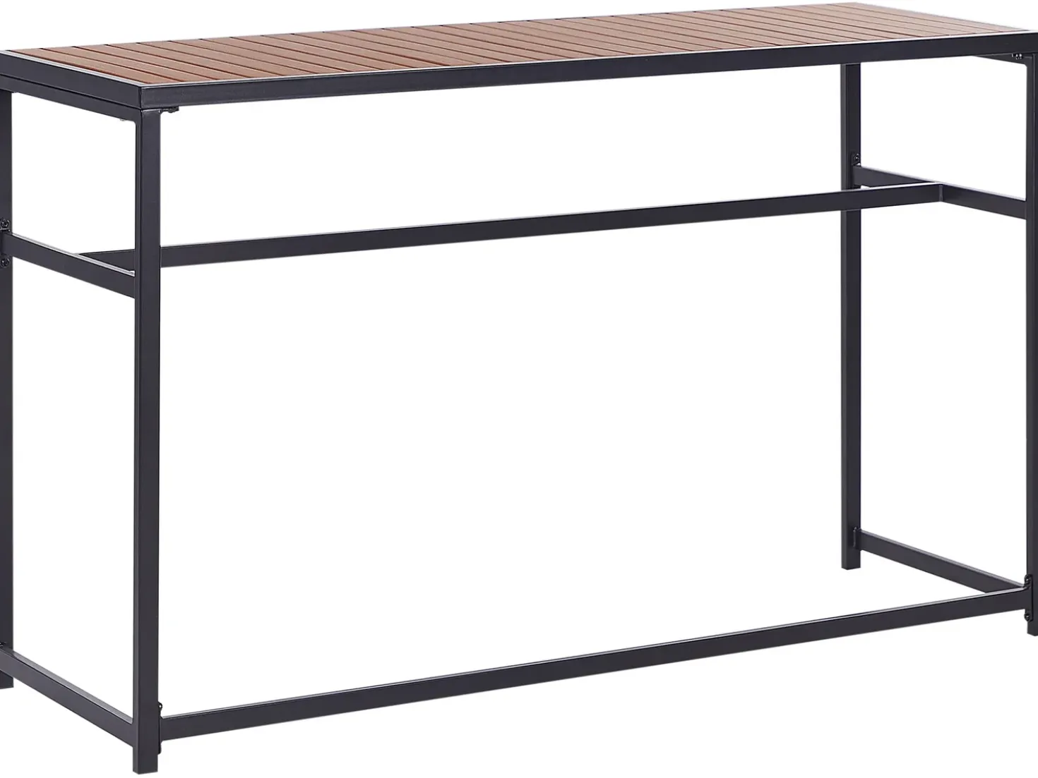 Tavolo da bar da giardino AVETRANA 150 cm 50 cm Nero