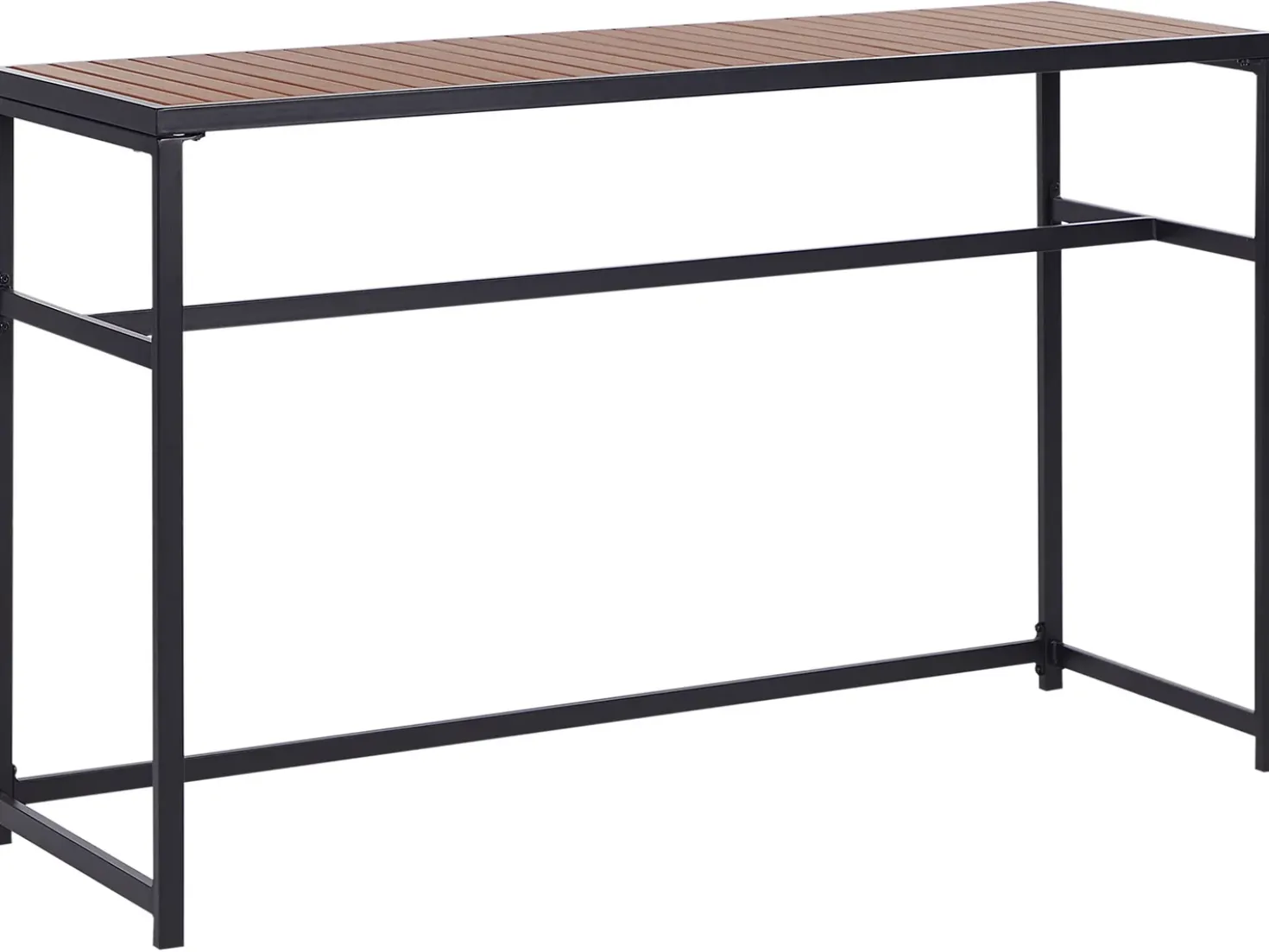 Tavolo da bar da giardino AVETRANA 150 cm 50 cm Nero