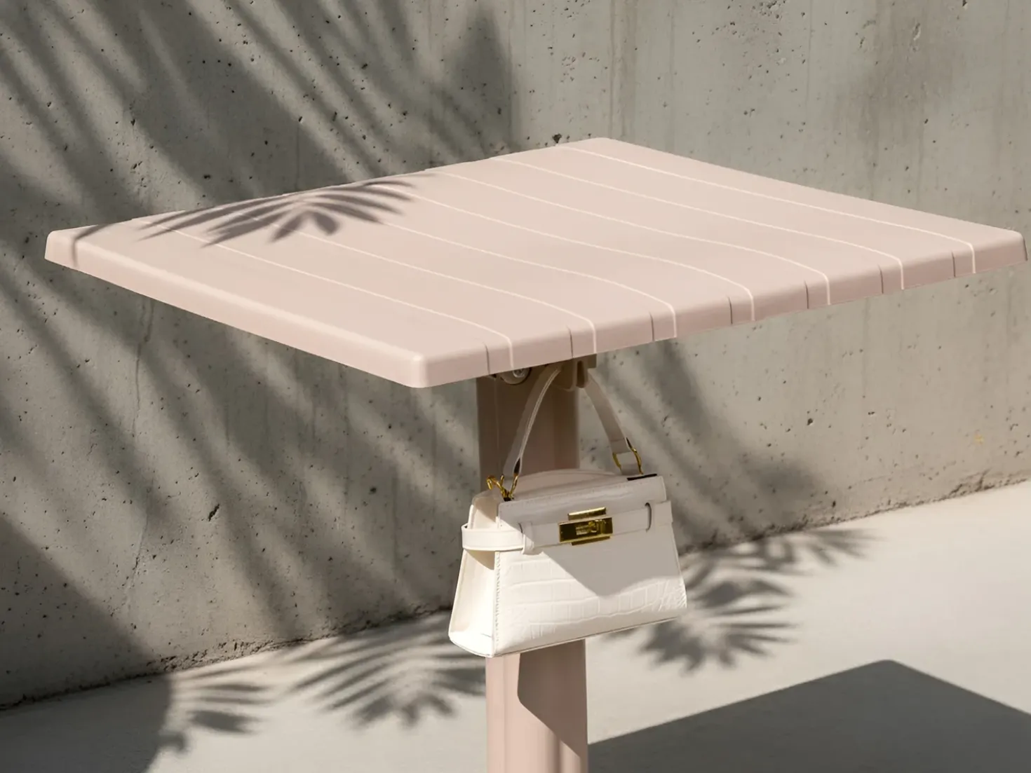 Tavolo da bar da giardino LEMNOS 60 cm 60 cm Beige