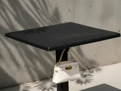 Tavolo da bar da giardino LEMNOS 60 cm 60 cm Nero
