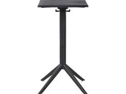 Tavolo da bar da giardino LEMNOS 60 cm 60 cm Nero