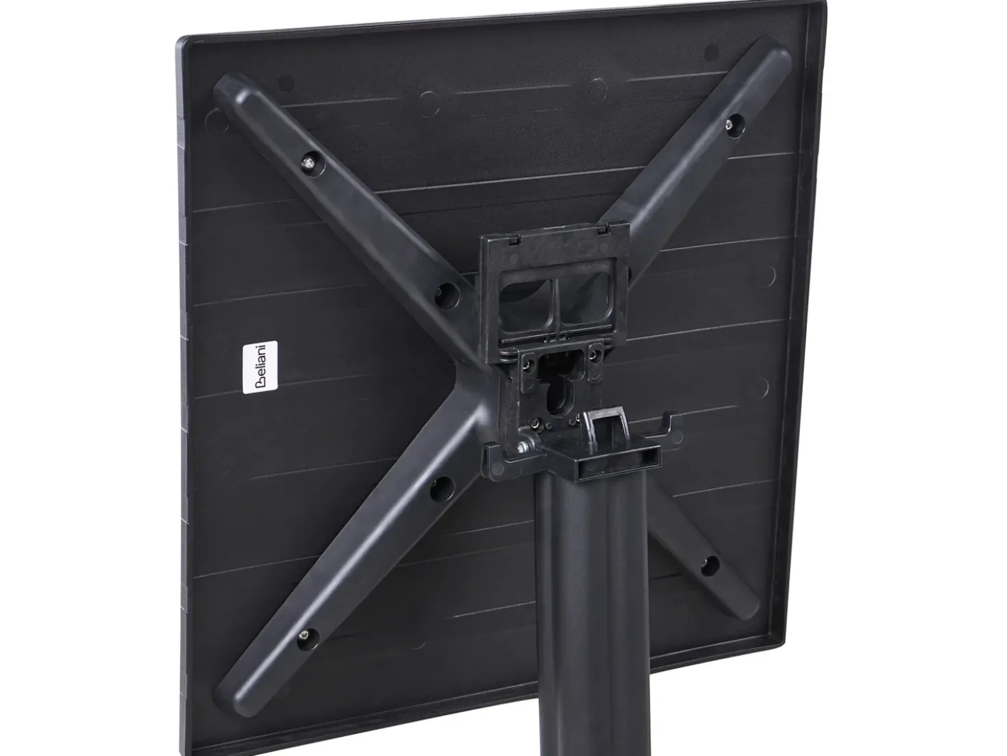 Tavolo da bar da giardino LEMNOS 60 cm 60 cm Nero