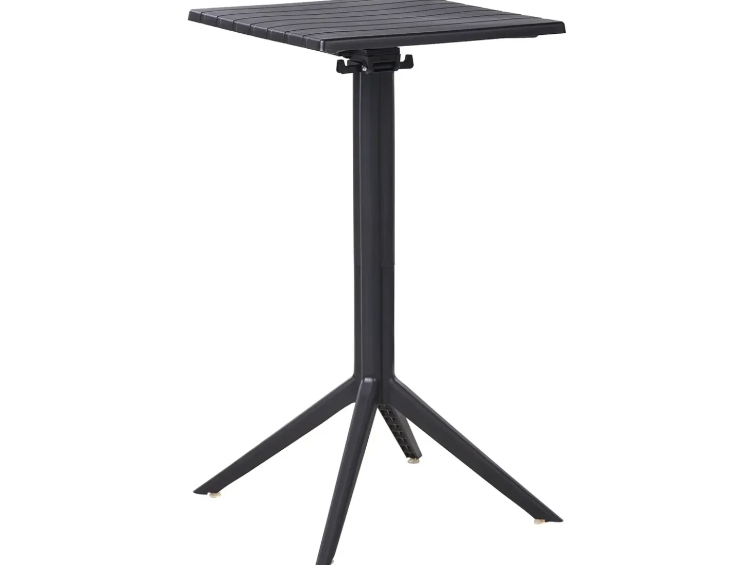 Tavolo da bar da giardino LEMNOS 60 cm 60 cm Nero