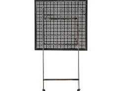 Tavolo da bar da giardino BORMIO 60 cm 60 cm Metallo Nero