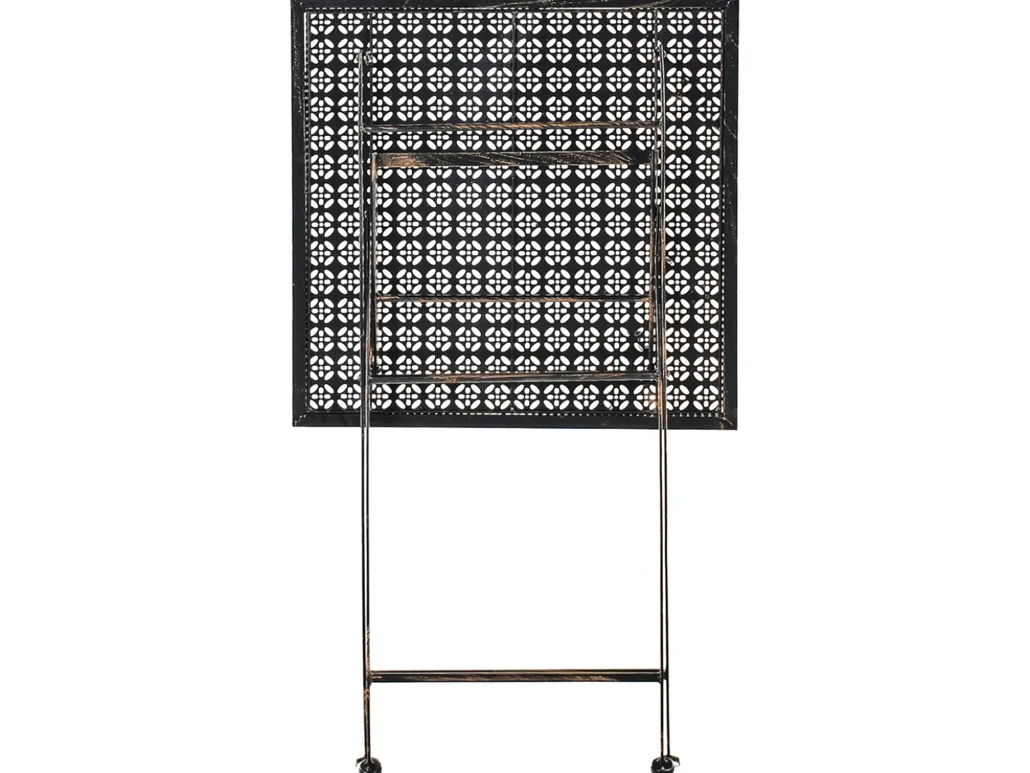 Tavolo da bar da giardino BORMIO 60 cm 60 cm Metallo Nero