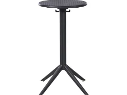 Tavolo da bar da giardino LEGRENA 60 cm 60 cm Nero