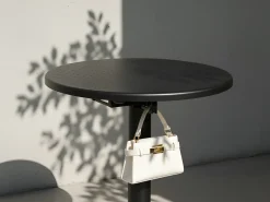 Tavolo da bar da giardino LEGRENA 60 cm 60 cm Nero