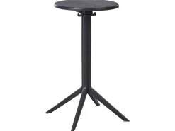 Tavolo da bar da giardino LEGRENA 60 cm 60 cm Nero