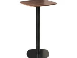 Tavolo da bar MORELLA Nero/Marrone scuro 60 cm 60 cm