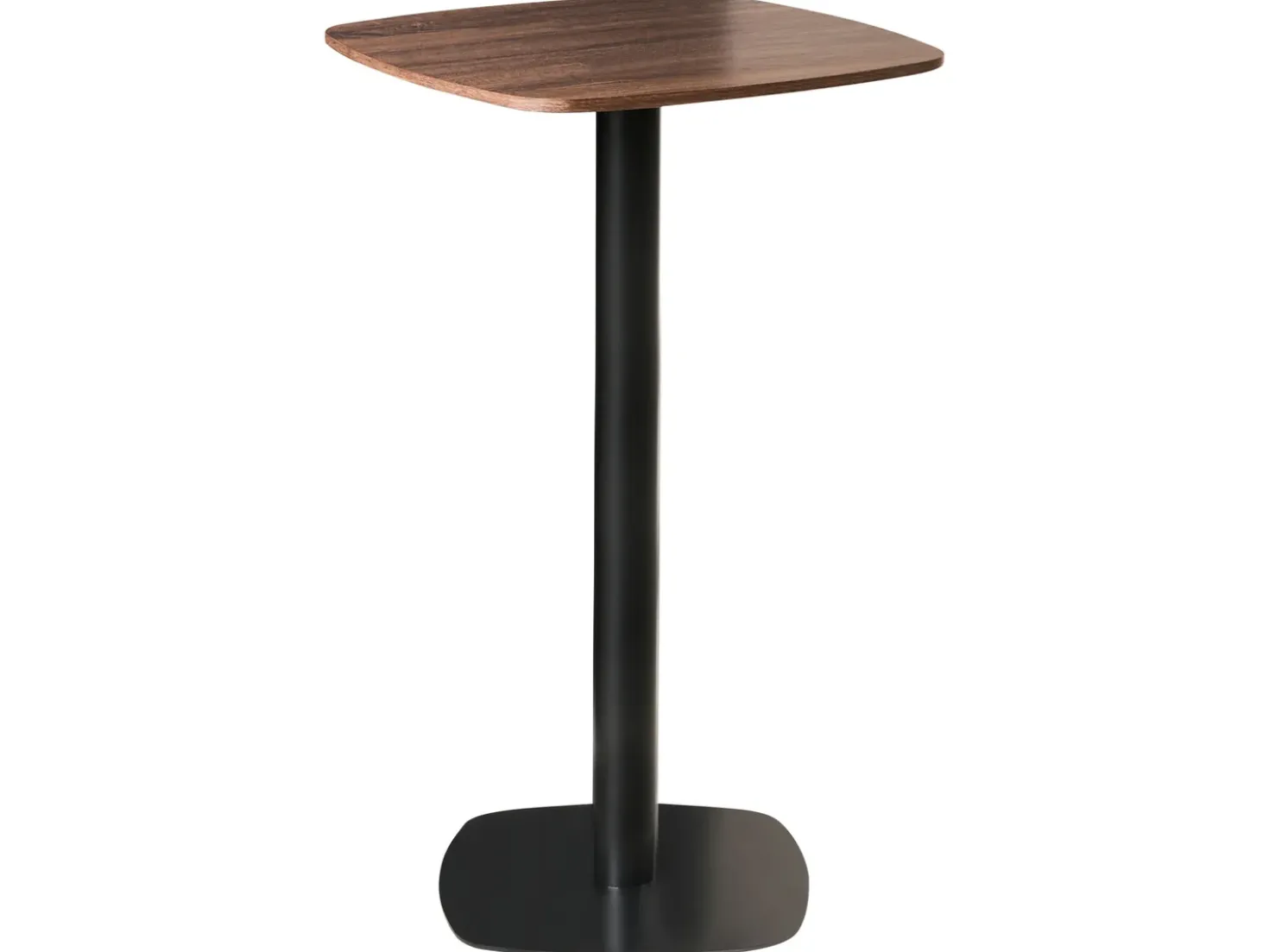 Tavolo da bar MORELLA Nero/Marrone scuro 60 cm 60 cm
