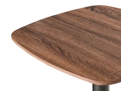 Tavolo da bar MORELLA Nero/Marrone scuro 60 cm 60 cm