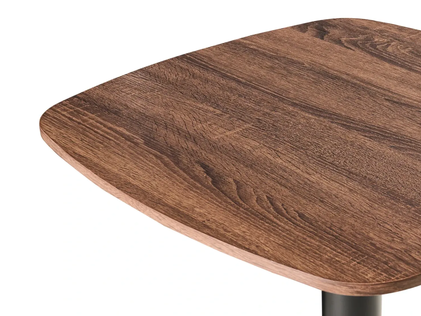 Tavolo da bar MORELLA Nero/Marrone scuro 60 cm 60 cm
