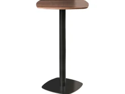 Tavolo da bar MORELLA Nero/Marrone scuro 60 cm 60 cm