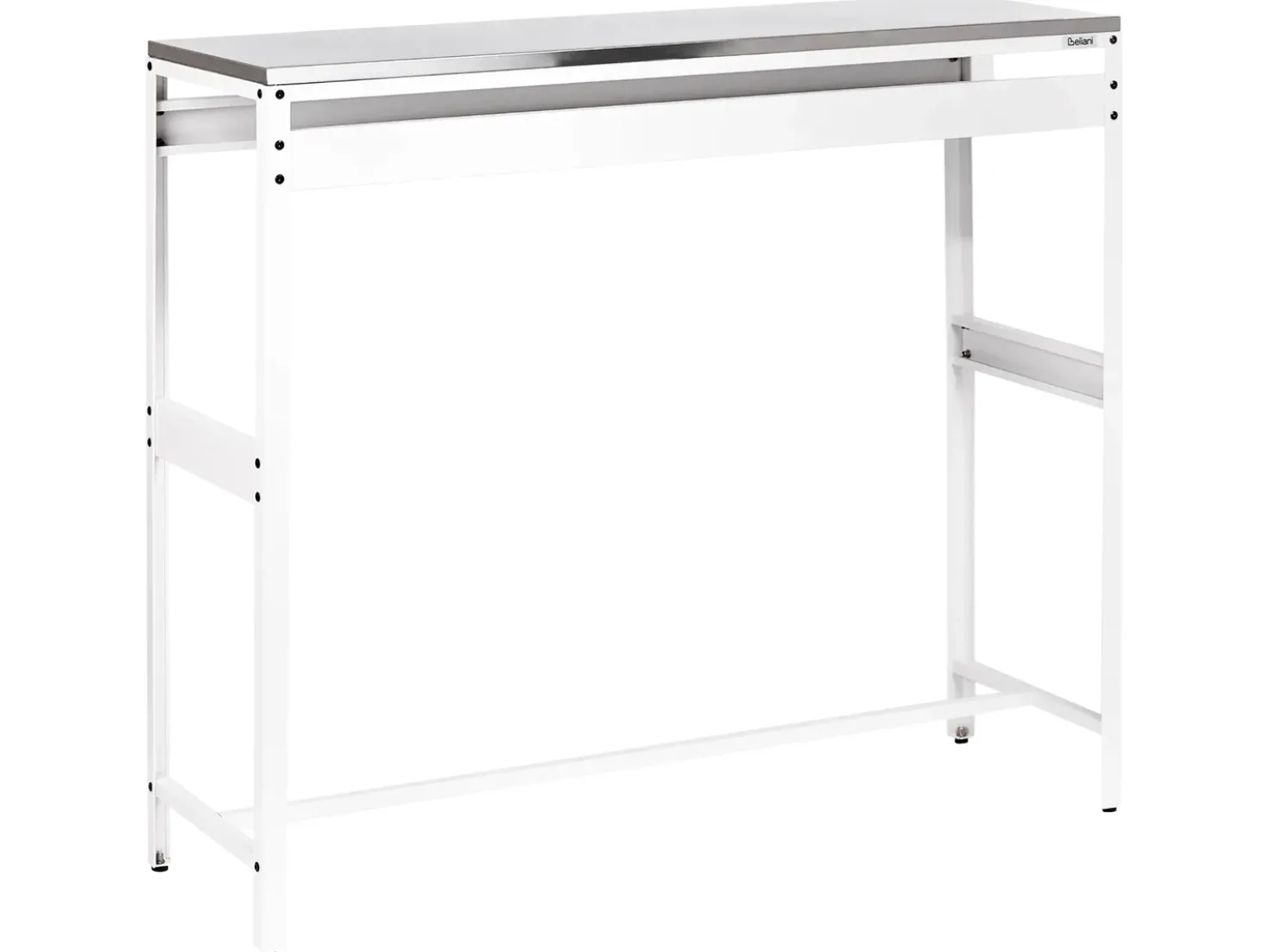 Tavolo da bar per esterni MAENZA 120 cm 40 cm Metallo Bianco