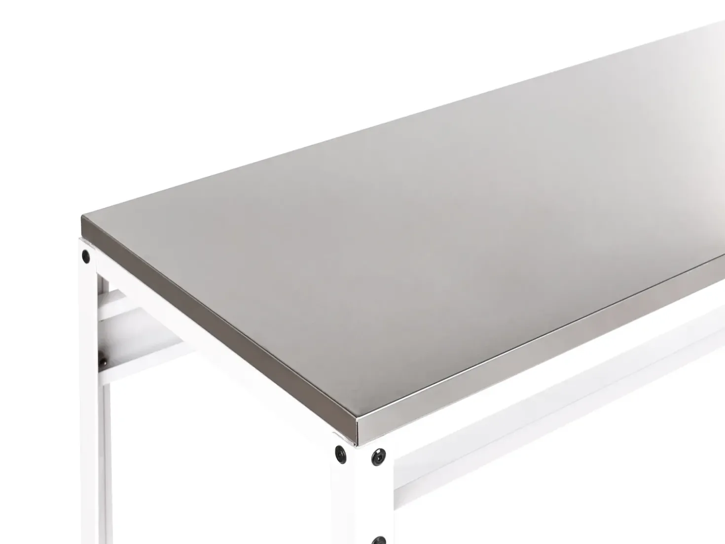 Tavolo da bar per esterni MAENZA 120 cm 40 cm Metallo Bianco
