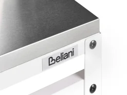 Tavolo da bar per esterni MAENZA 120 cm 40 cm Metallo Bianco