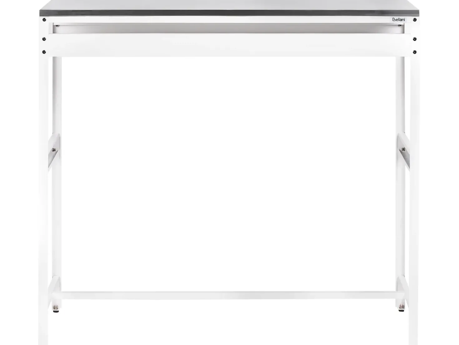 Tavolo da bar per esterni MAENZA 120 cm 40 cm Metallo Bianco