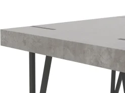 Tavolo da pranzo ADENA Grigio effetto cemento 150 cm 90 cm