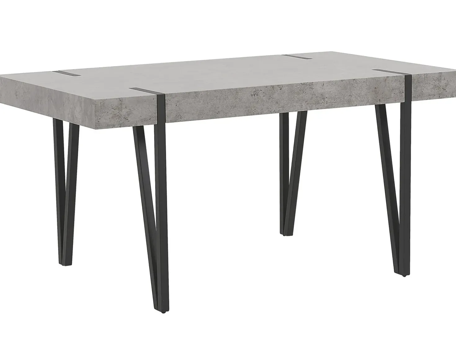 Tavolo da pranzo ADENA Grigio effetto cemento 150 cm 90 cm
