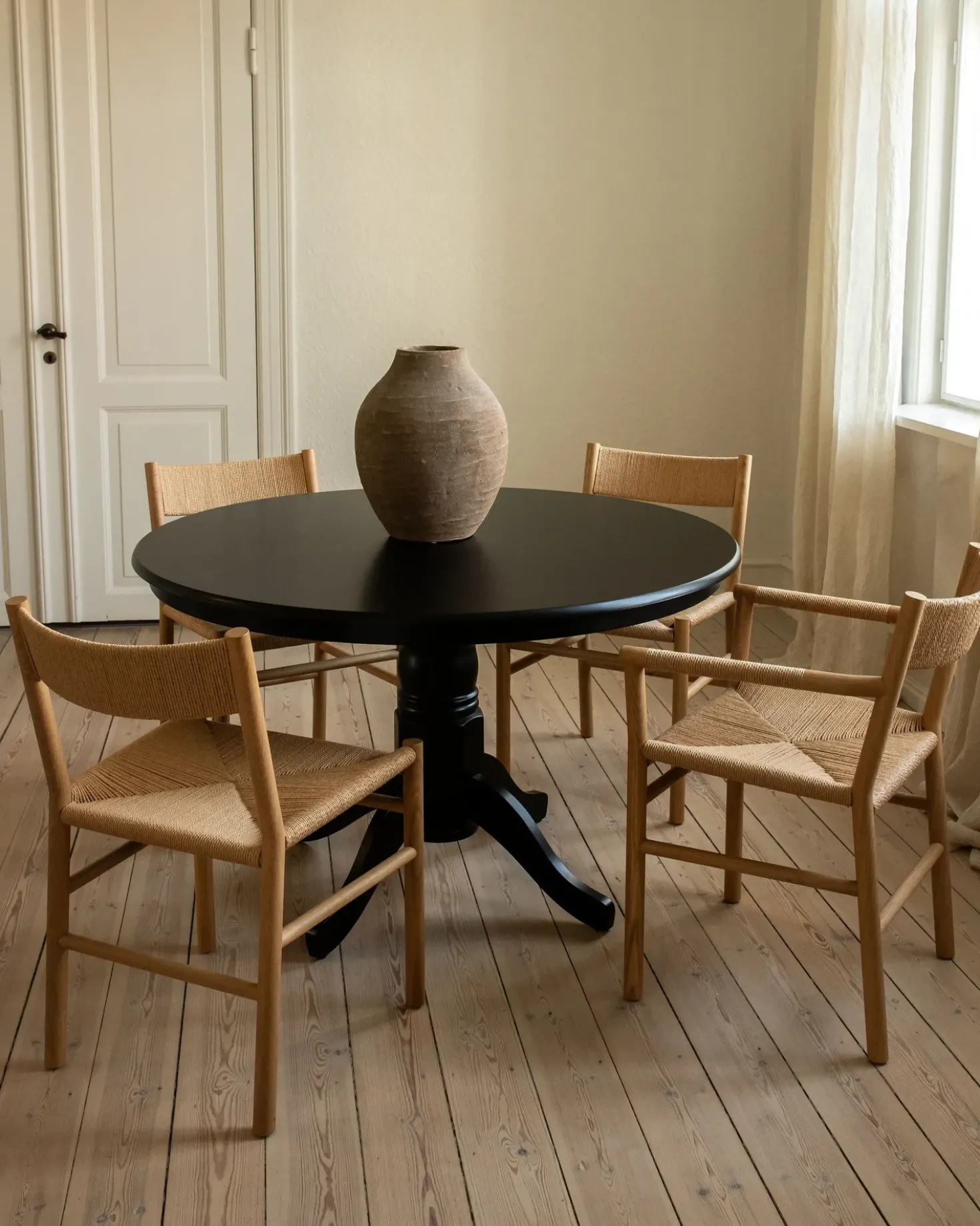 Tavolo da pranzo AKRON Nero 120 cm 120 cm