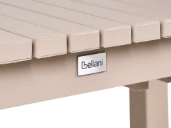 Tavolo da pranzo allungabile da giardino ARDESIO 160/220 cm 90 cm Metallo Beige sabbia
