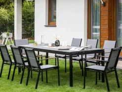 Tavolo da pranzo allungabile da giardino TOFANE 198/248 cm 90 cm Grigio