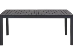 Tavolo da pranzo allungabile da giardino SKALOMA 180/240 cm 90 cm Metallo Grigio scuro