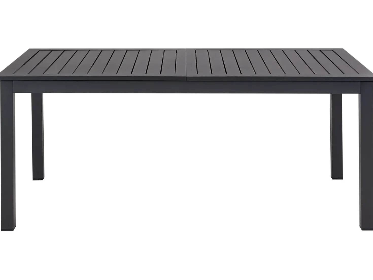 Tavolo da pranzo allungabile da giardino SKALOMA 180/240 cm 90 cm Metallo Grigio scuro