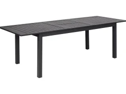 Tavolo da pranzo allungabile da giardino SKALOMA 180/240 cm 90 cm Metallo Grigio scuro