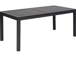 Tavolo da pranzo allungabile da giardino SKALOMA 180/240 cm 90 cm Metallo Grigio scuro