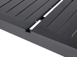 Tavolo da pranzo allungabile da giardino SKALOMA 180/240 cm 90 cm Metallo Grigio scuro