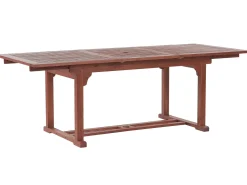Tavolo da pranzo allungabile da giardino TOSCANA 160/220 cm 90 cm Legno d'acacia Marrone scuro