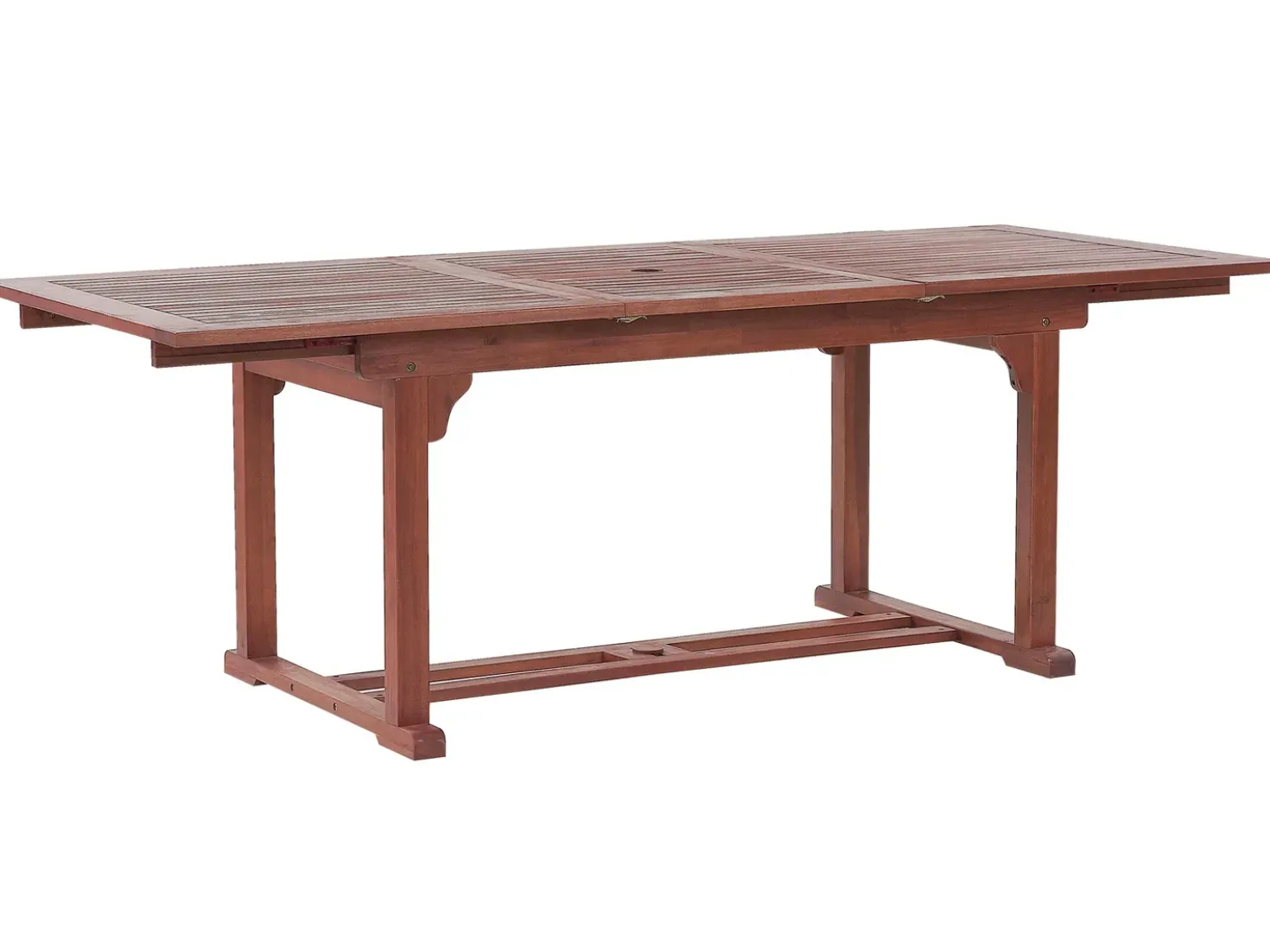 Tavolo da pranzo allungabile da giardino TOSCANA 160/220 cm 90 cm Legno d'acacia Marrone scuro