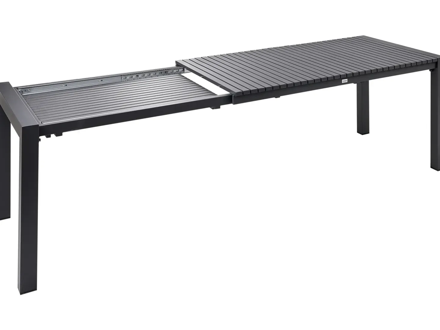 Tavolo da pranzo allungabile da giardino ARDESIO 160/220 cm 90 cm Metallo Grigio scuro